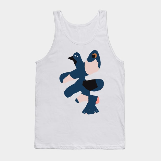 Oiseau Blue Tank Top by fossdesign